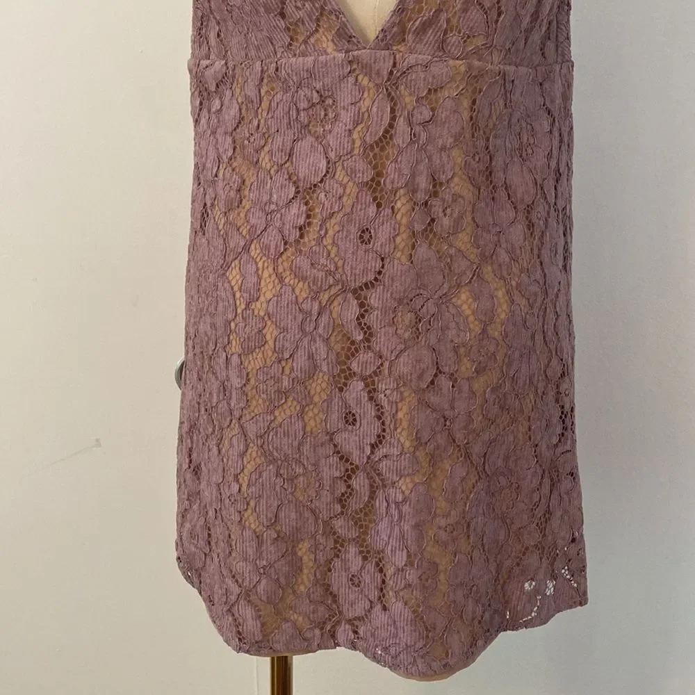 Free People Dangerous Love Lace Mini Dress Size 8